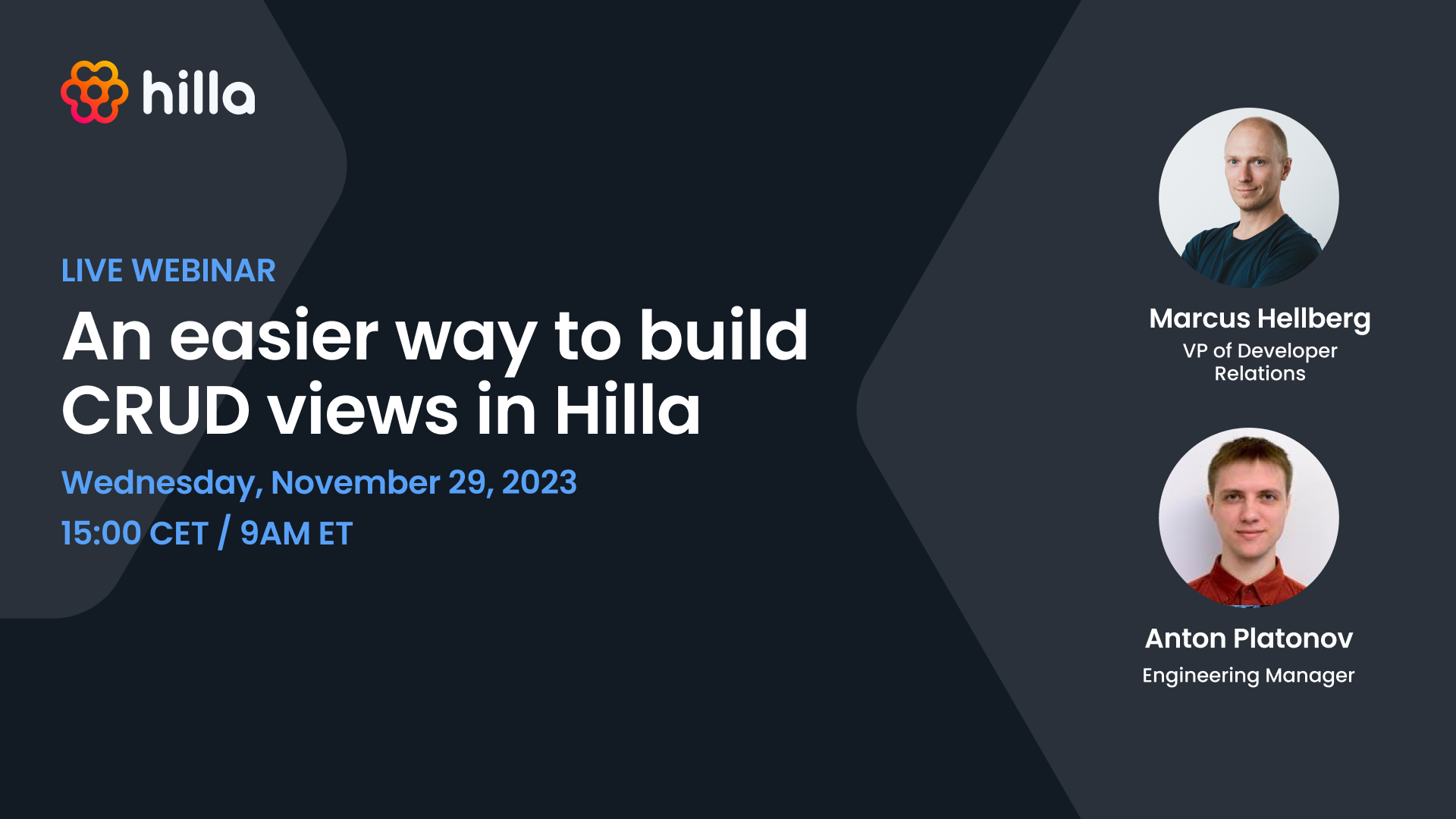 An easier way to build CRUD views in Hilla - Vaadin webinar featured image