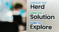 A picture of the back of a laptop with three stickers representing the Vaadin values; Choose the herd, Own the solution, and Dare to explore. A picture of the back of a laptop with three stickers representing the Vaadin values; Choose the herd, Own the solution, and Dare to explore.