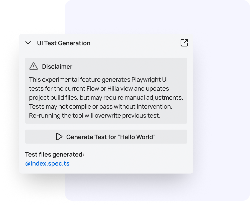 Vaadin Copilot Feature - Test generation with AI (experimental)