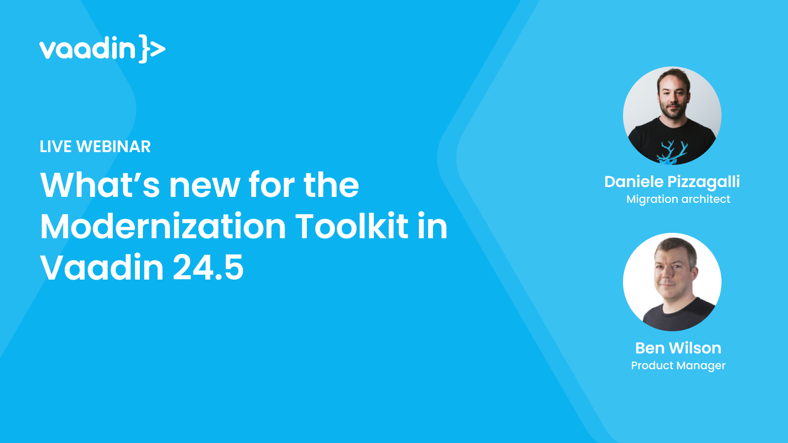 What's new for the Modernization Toolkit in Vaadin 24.5 - Vaadin Webinar Featured image