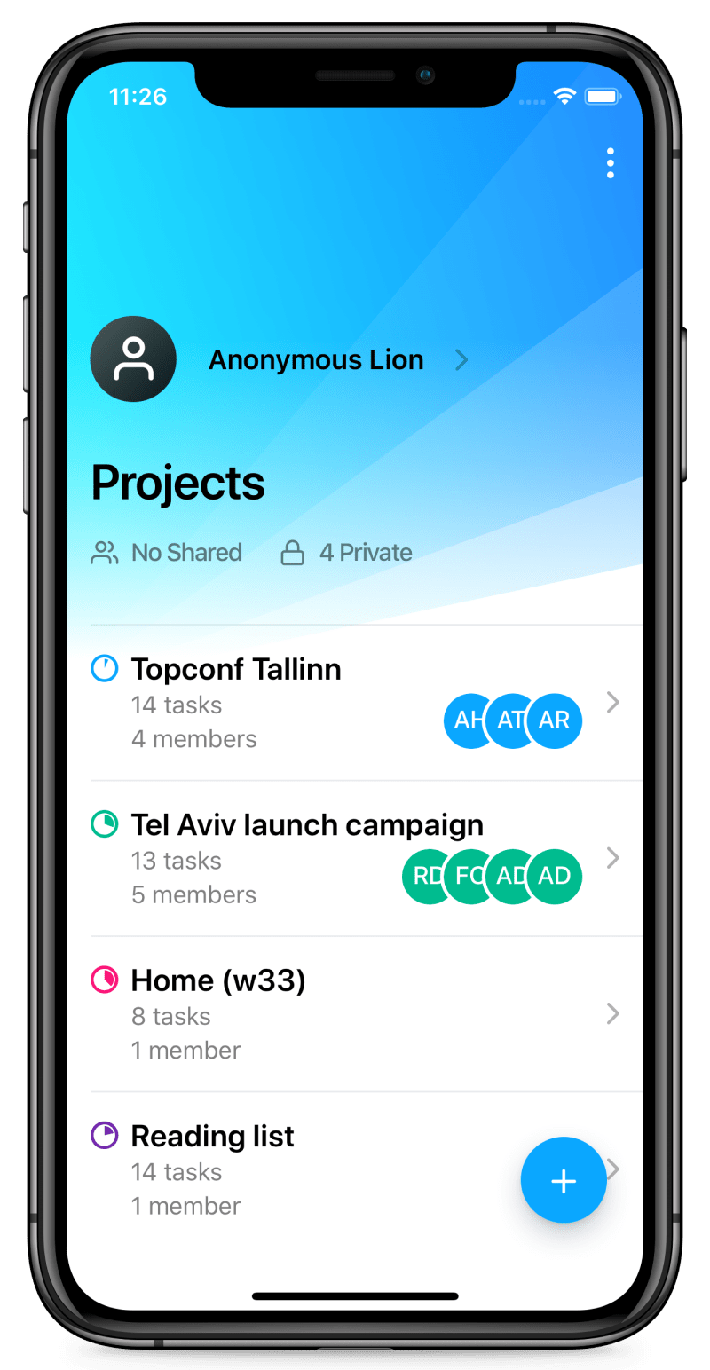 TaskMob mobile mockup